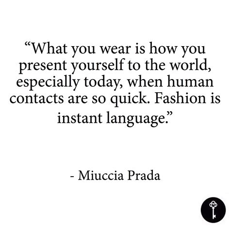 miuccia Prada quotes about fashion